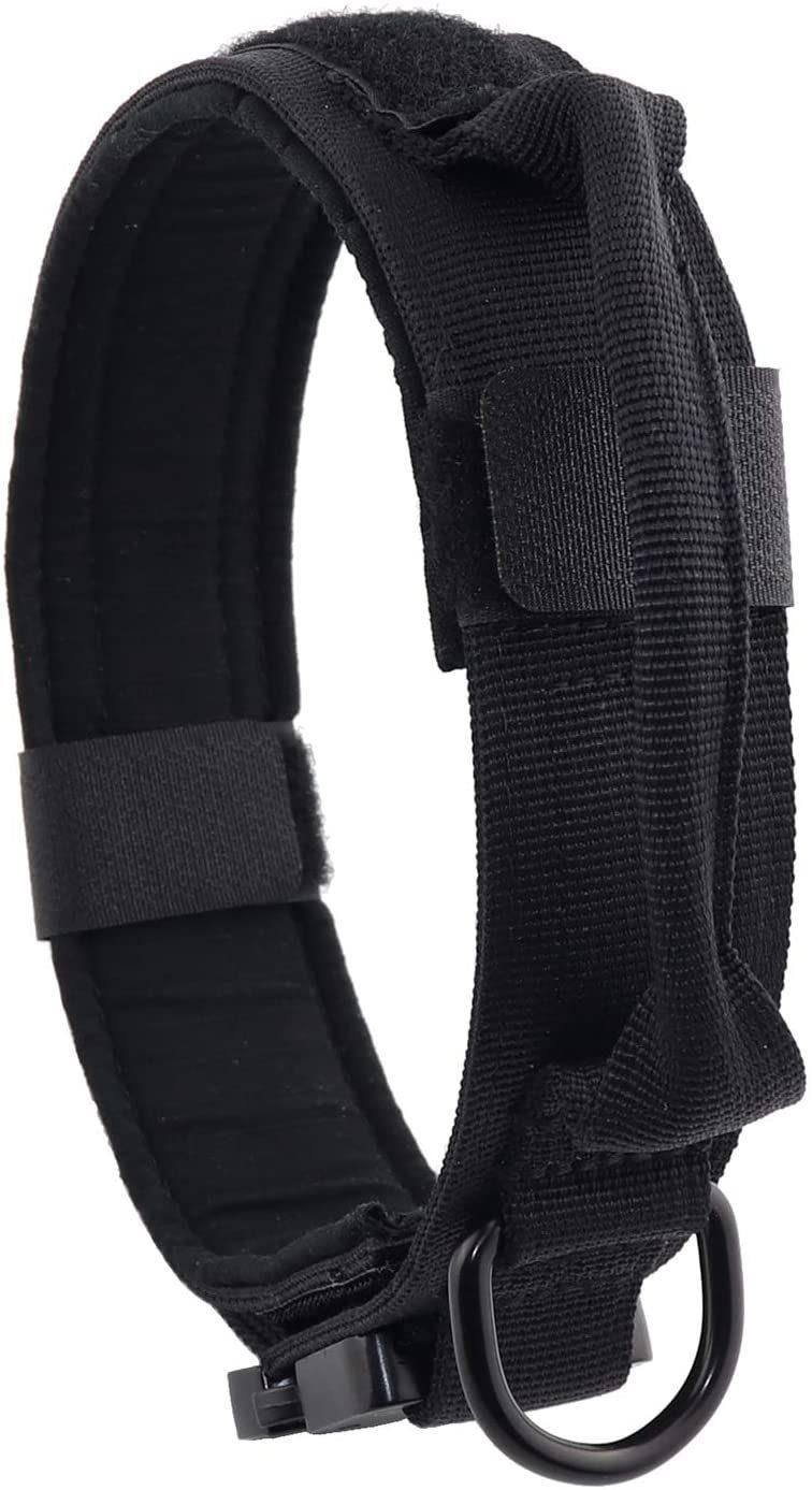 Adjustable Military Nylon Heavy Duty Metal Buckle with Control Handle Tactical Dog Collar