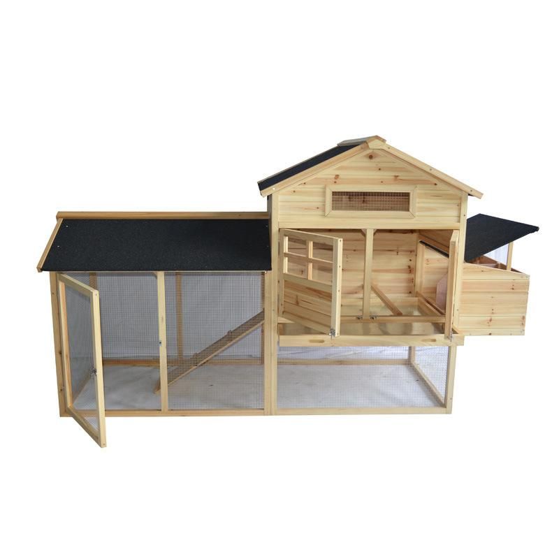 Nesting Box Natural Wood Color Wooden Hen House Chicken Coop