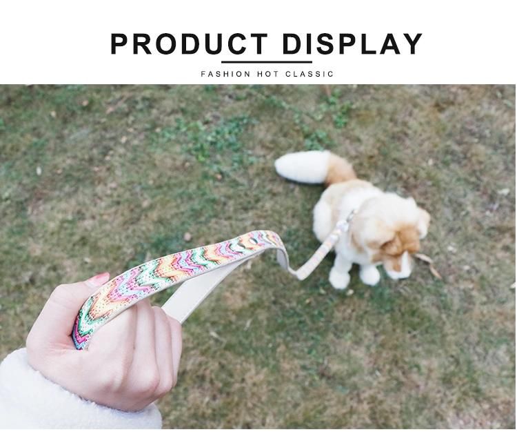 Manufacturer Pet Leashes Strong Large Extendable Custom Luxury Leather Dog Leash