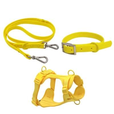 Space Layer Breathable and Sweat-Absorbent Fabric Dog Harness Matching Leash and Collar