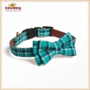Classic Plaids 6 Colors Leather Collars for Small Dog Cat Collar Products (KC0191)
