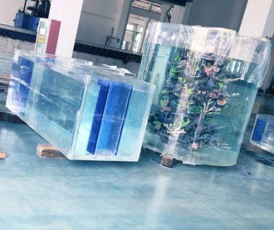 Transparent Cylindrical Acrylic Aquarium