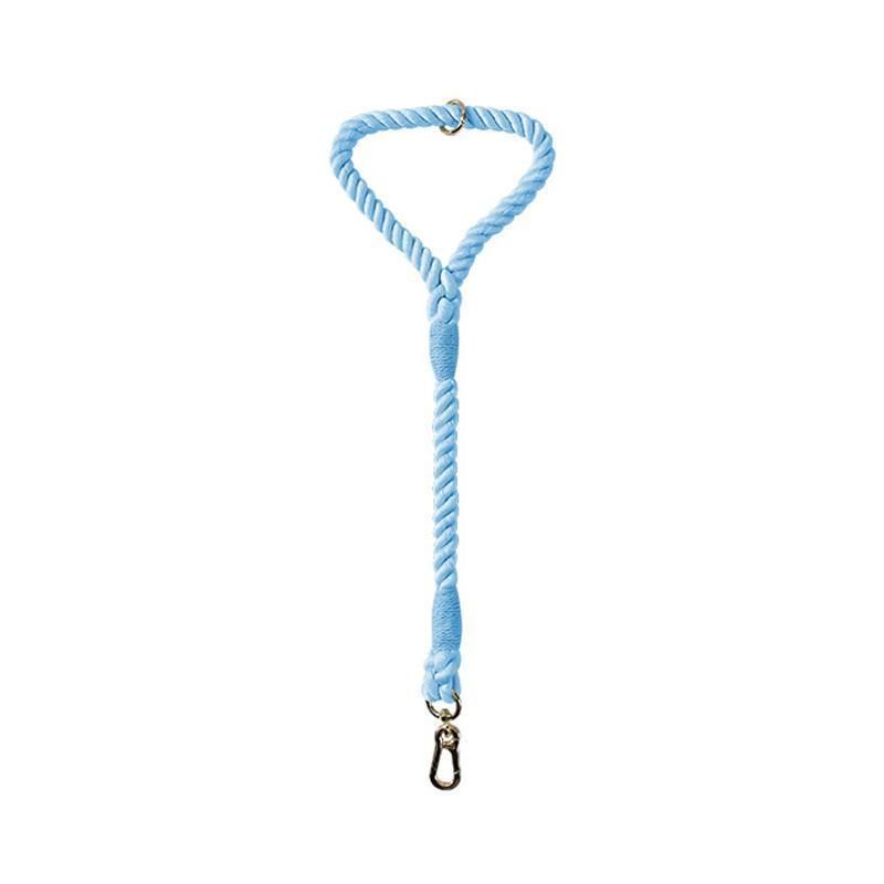 Durable Strong Cotton Round Rope Lead for Pet Dog Colorful Handcrafted Twisting Cotton Rope Dog Leash