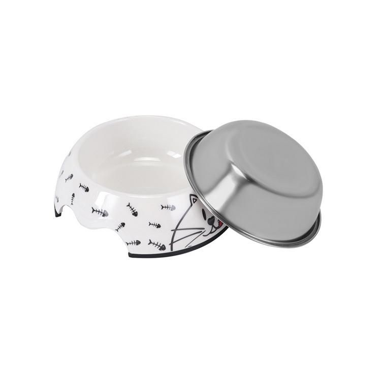 Dog Food Bowls Stainless Steel Pet Water Bowls with No-Spill and Non-Skid Feeder