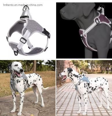 Reflective Oxford Material No Pull Dog Harnesses with Double Clip Adjustable Dog Harness for Small Dogs