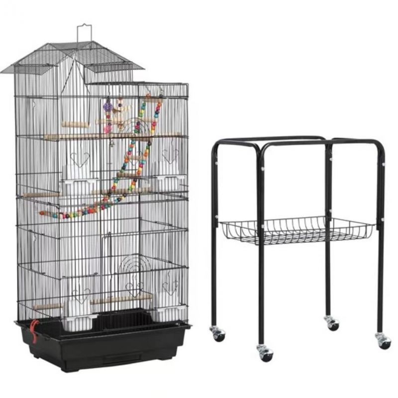 in Stock Black White Pet House Pet Product Wholesale Pet Bird Cages