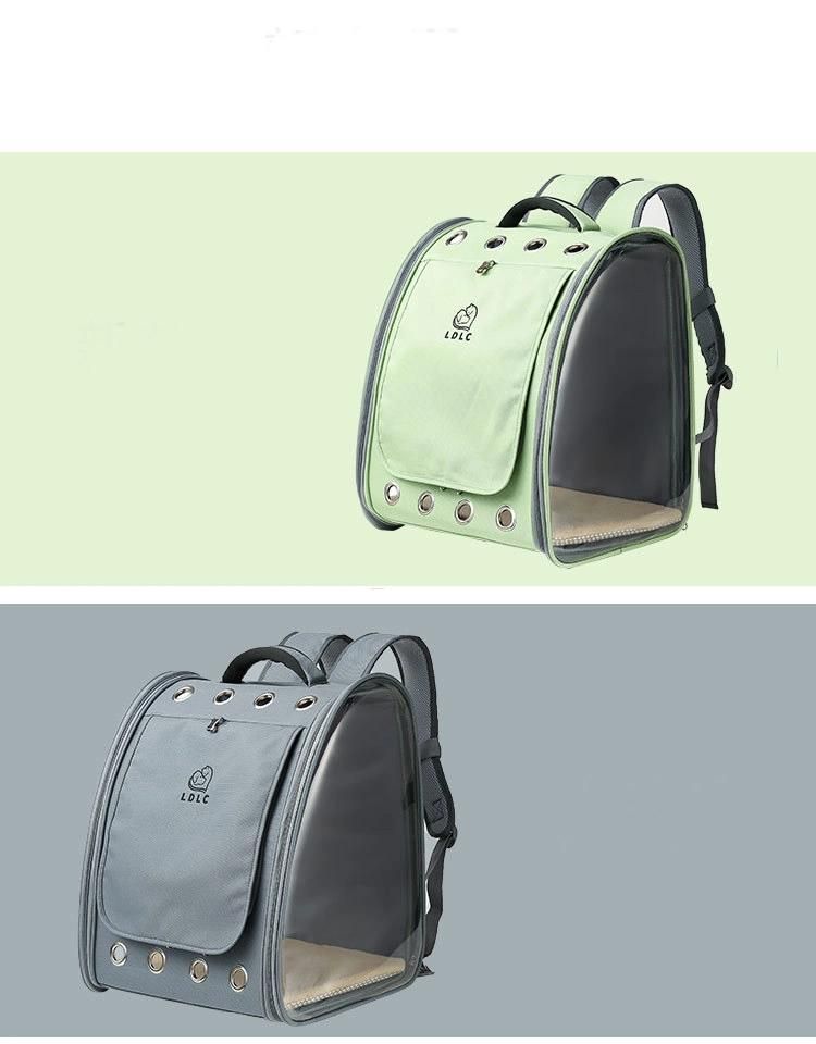 New Pet Backpack Full Transparent PVC Pet Backpack Large Capacity Cat Bag Pet Bag Pet Carrier