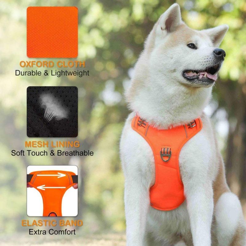 Durable Reflective Vest Harness for Dog Walking Hiking