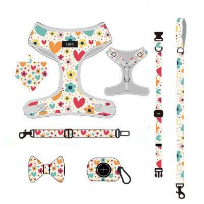 Dog Supplies Manufacturer Pet Harness Matching Leads Poo Bag Bandana