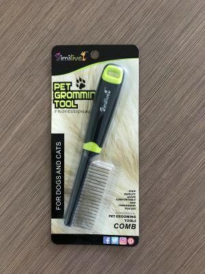 Multicolor Plastic ABS+TPR Handle Pet Professional Grooming Comb