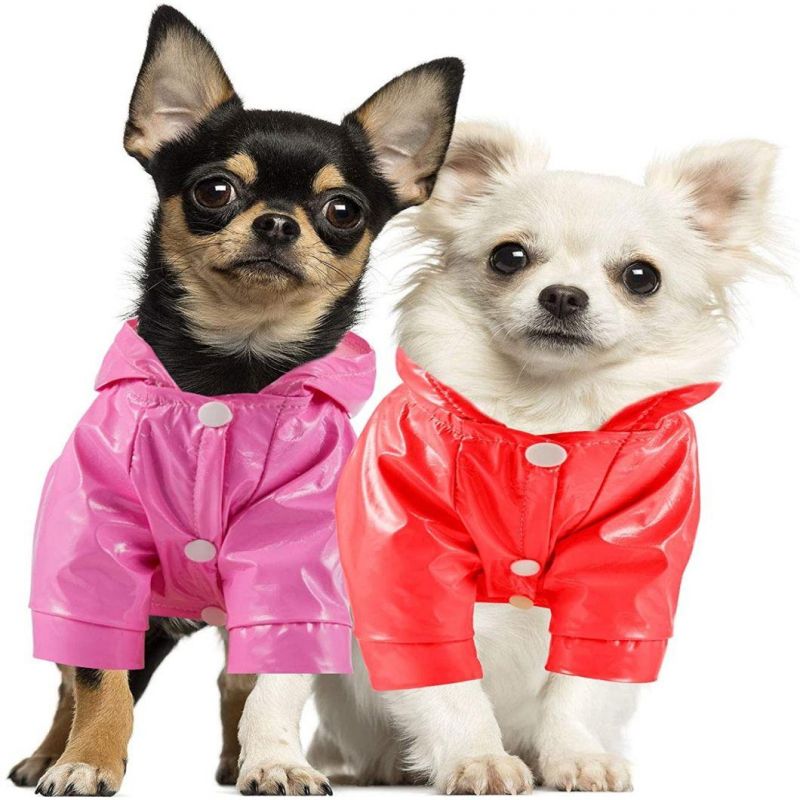 Summer Outdoor Pet Raincoat Waterproof Jackets PU Apparel Clothes