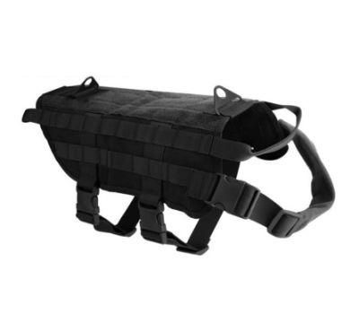 Pet Safety Vest Durable Army No Pull Police Dog Harness Leash and Collar for Military Training