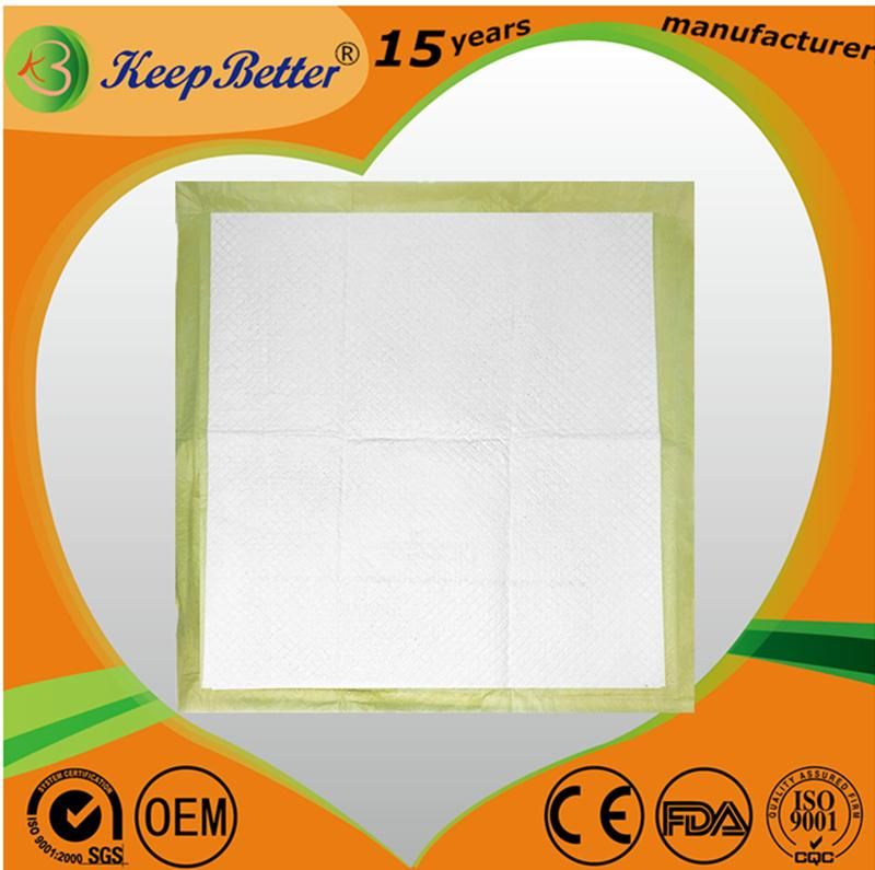 Biodegradable Pet Puppy Training Pad Made of Nonwoven and Pulp