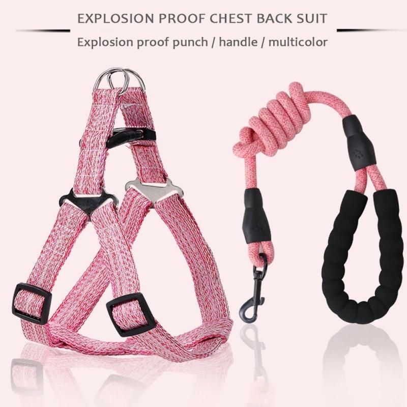 Mix Color Adjustable Small and Medium Large Dogs Leash Vest Pet Harness