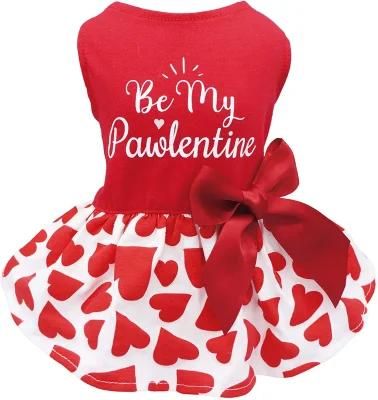 Holiday Theme Dog Dresses for Birthday Mother&prime;s Day Haloween Dog Clothes Holiday Festival Dog Dresses