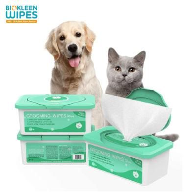 Biokleen Eco Friendly Pet Wipes Natural Pet Grooming Wipes Cleaning Pet Wipes with Lid