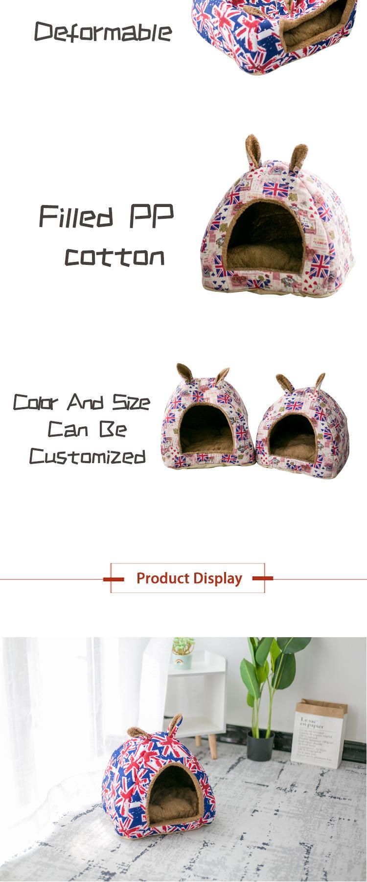 Manufacturer Supplier Dog Pets Bed and Houses Custom Pet Bed Accessories Removable Cover Pet Bed
