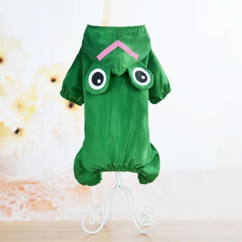 Wholesale Custom Comfortable Large Pet Clothes Hoodie Safe Waterproof Pet Dog Raincoat