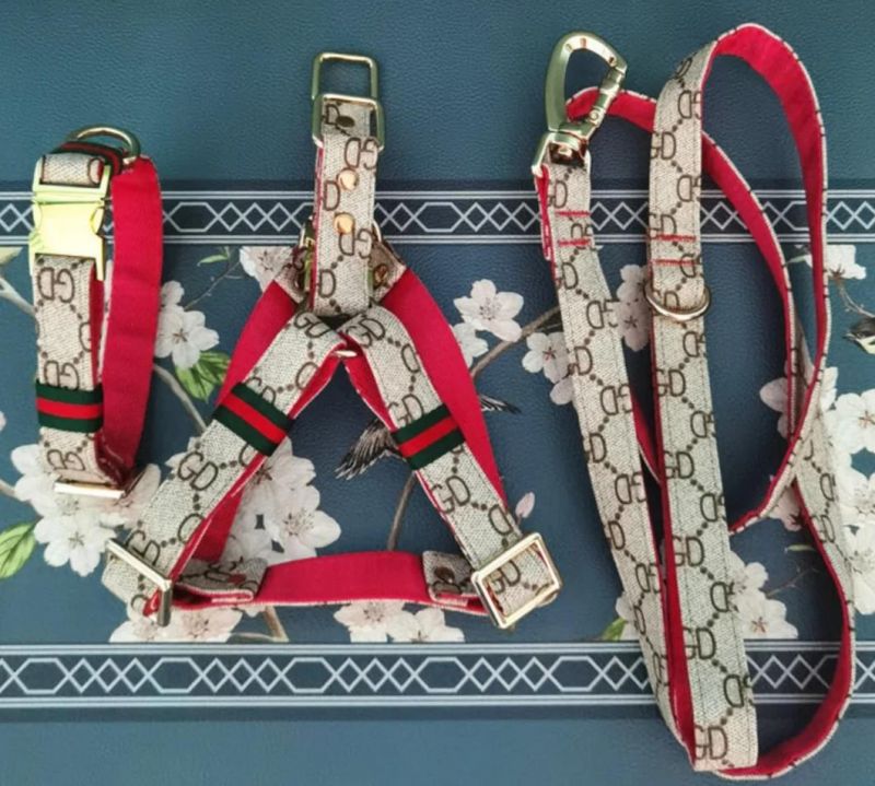 Design Quality Dog Nylon Colllars Pet Harness with Leash