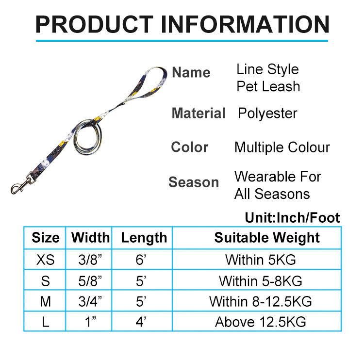 Manufacturer Custom Dog Harness Collars Leashes Set, Sublimation Polyester Pet Leash and Collars Harness