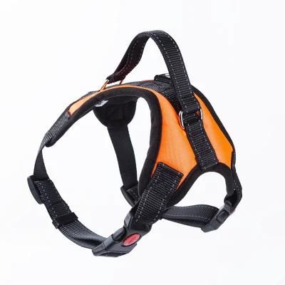 Breathable Nylon No Pull Dog Harness Vest, Adjustable Printed Front Lead Dog Reflective Pet Harness//