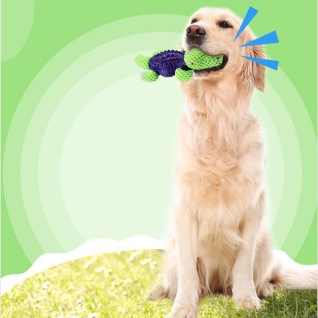 Bite-Resistant Molar Tooth Cleaning Rubber Sounding Toy