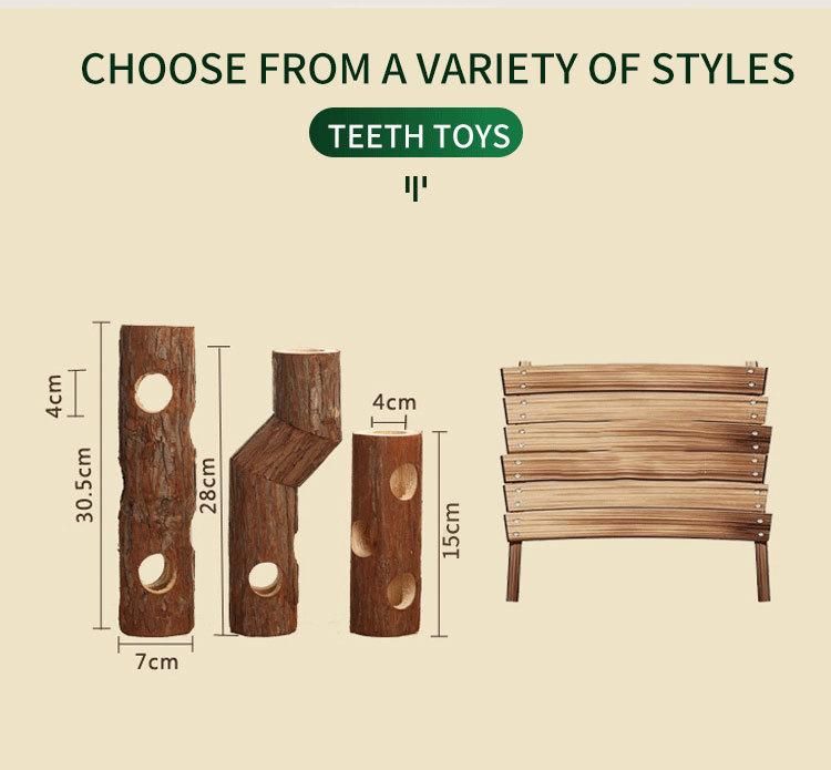 Yee Natural Pure Wood Toys Small Pet Hamster Eco-Friendly Toy
