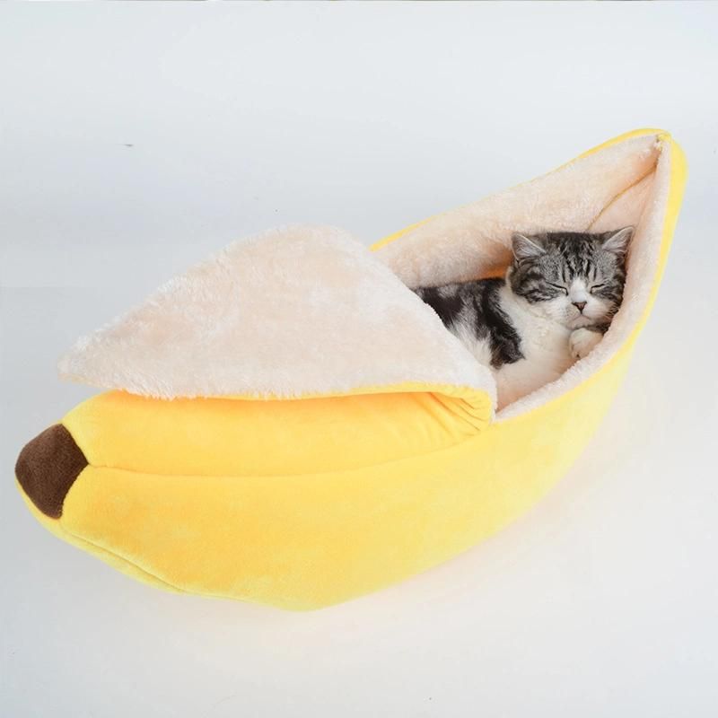 Colorful Banana Sofa Bed Cat Pet House Beds