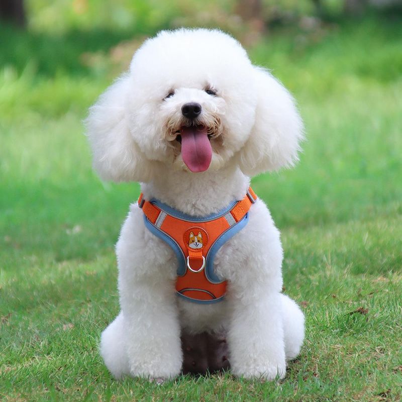Dog Products, Dog Harness, No-Pull Pet Harness with 2 Leash Clips, Adjustable Soft Padded Dog Vest, Reflective No-Choke with Easy Control Handle for Dog