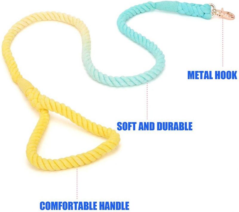 Heavy Duty Training Lead Multicolor Traction Braided Rope Lead