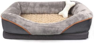 Orthopedic Dog Bed Memory Foam Pet Beds with Removable Washable Cover