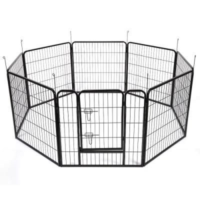 Outdoor Enclosure Custom Square Tube Pet Fence Dog Run Metal Pet Plalypen Pet Cages