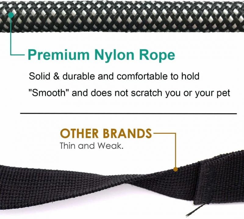 Climbing Rope Dog Leash Slip Lead for Dogs with Soft Padded Handle