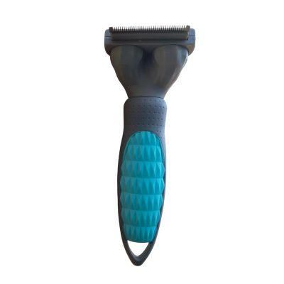 Petto Convenient Self Cleaning Automatically Dog Cat Slicker Brush Remove Dog Hairs Pet Grooming Brush Blue-S