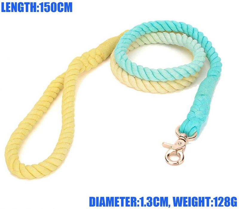 Heavy Duty Training Lead Multicolor Traction Braided Rope Lead