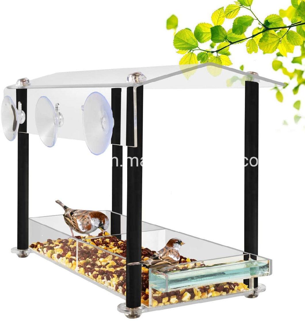 Wholesale Hanging Fashion Clear Acrylic Bird Water Feeder