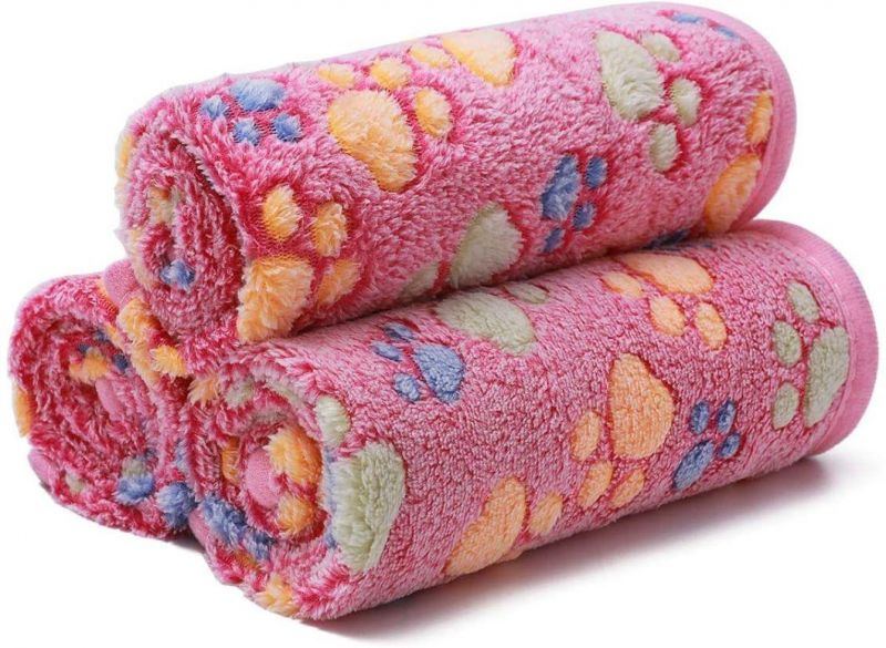 Blankets Super Soft Fluffy Premium Fleece Pet Blanket Flannel Throw for Dog Puppy Cat