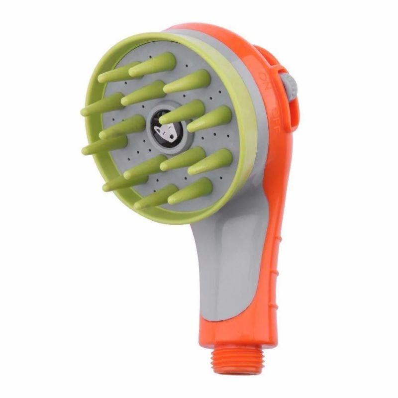 Pet Shower Head and Pet Massage Shower Sprayer and Anti-Slip Handheld Pet Bathing Massage Brush Showerhead Attachment