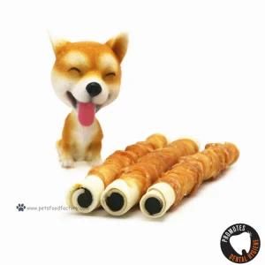 Chicken Wrapped Rawhide with Chicken Liver Dog Chew Dog Food