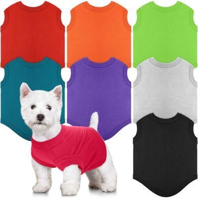 Dog Shirts Pet Puppy Blank Clothes Summer Soft Dog T-Shirt