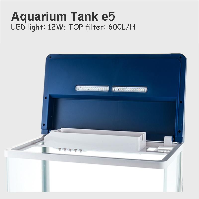 15-Gallon Aquarium Kit with Time Water Temperature Shown on Cover