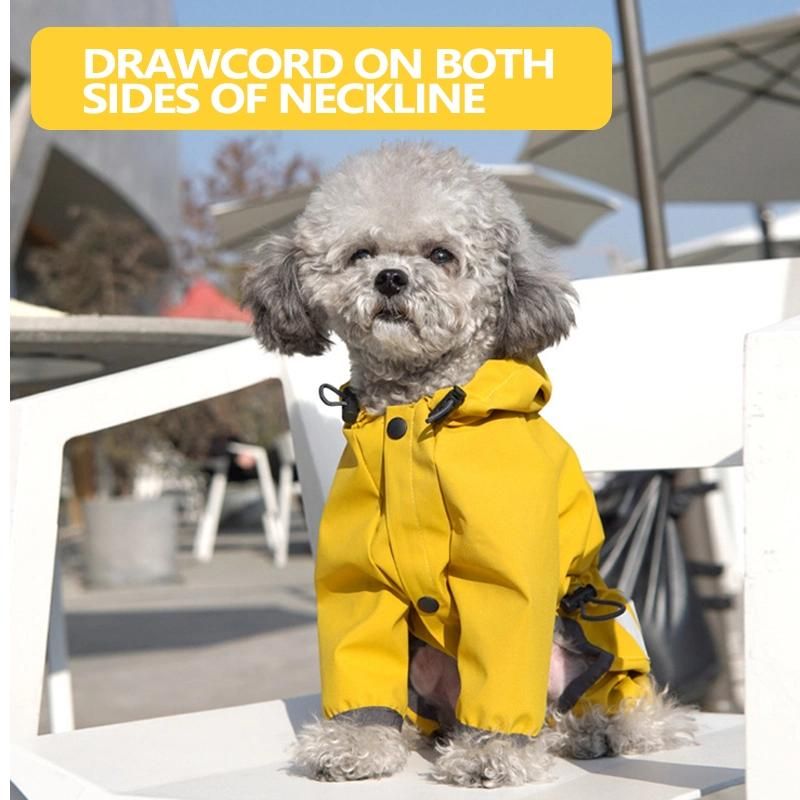 Pet Rain Coat Dog Auti-Water Clothes Breathable Raincoat Casual Outdoor Clothing Pet Clothing Dog Raincoat