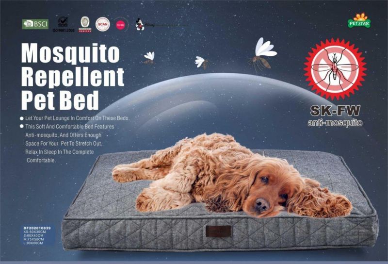 Comfort Soft Mosquito Repellent Dog Cushion Pet Bed