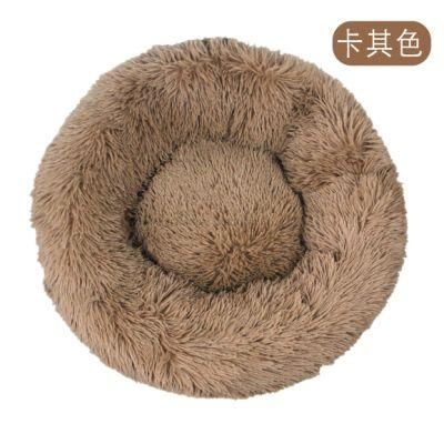 Hot Sale Pet Sofa Bed Mat Soft Keep Warm Pet Bed Mat Solid Color Cat Bed Kennel High Quality Khaki Pet Bed