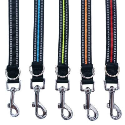 Wholesale Reflective Pet Supplies Dog Training Double D Buckle Pet Leash Reflective Dog Walking Leash Adjustable