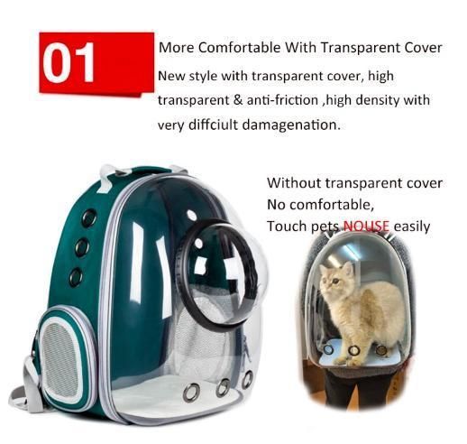 High Quality Transparent Bubble Recycled Outdoor Travel Space Capsule Astronaut Breathable Dog Cat Pet Carrier Backpack