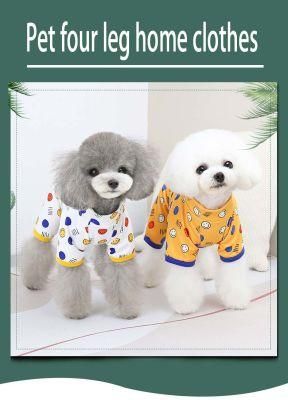 Comfortable Home-Wear Cartoon Printing Coat Dog Accessories Apparel Pet Clothes