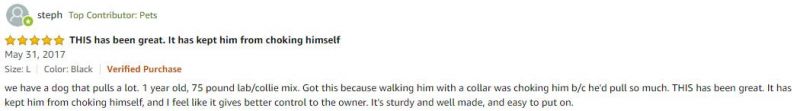 5 Stars Rating No Pull Adjustable Training Dog Pet Vest Harness