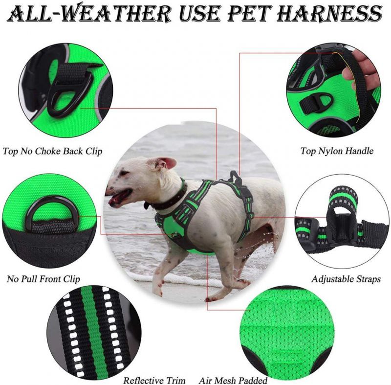 Breathable Chest Padded Mesh Adjustable Reflective Dog Vest