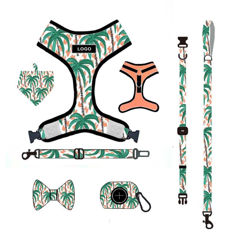 Customized Exclusive Logo, a Full Set of Breathable Mesh Pet Dog Harness